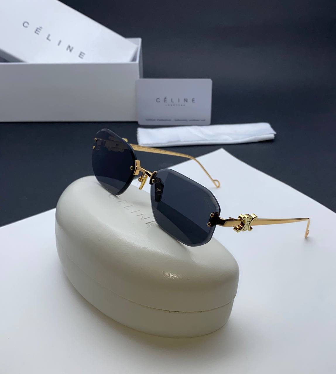 عینک زنانه سیلن مشکی ا‌ورجینالceline cl 42100