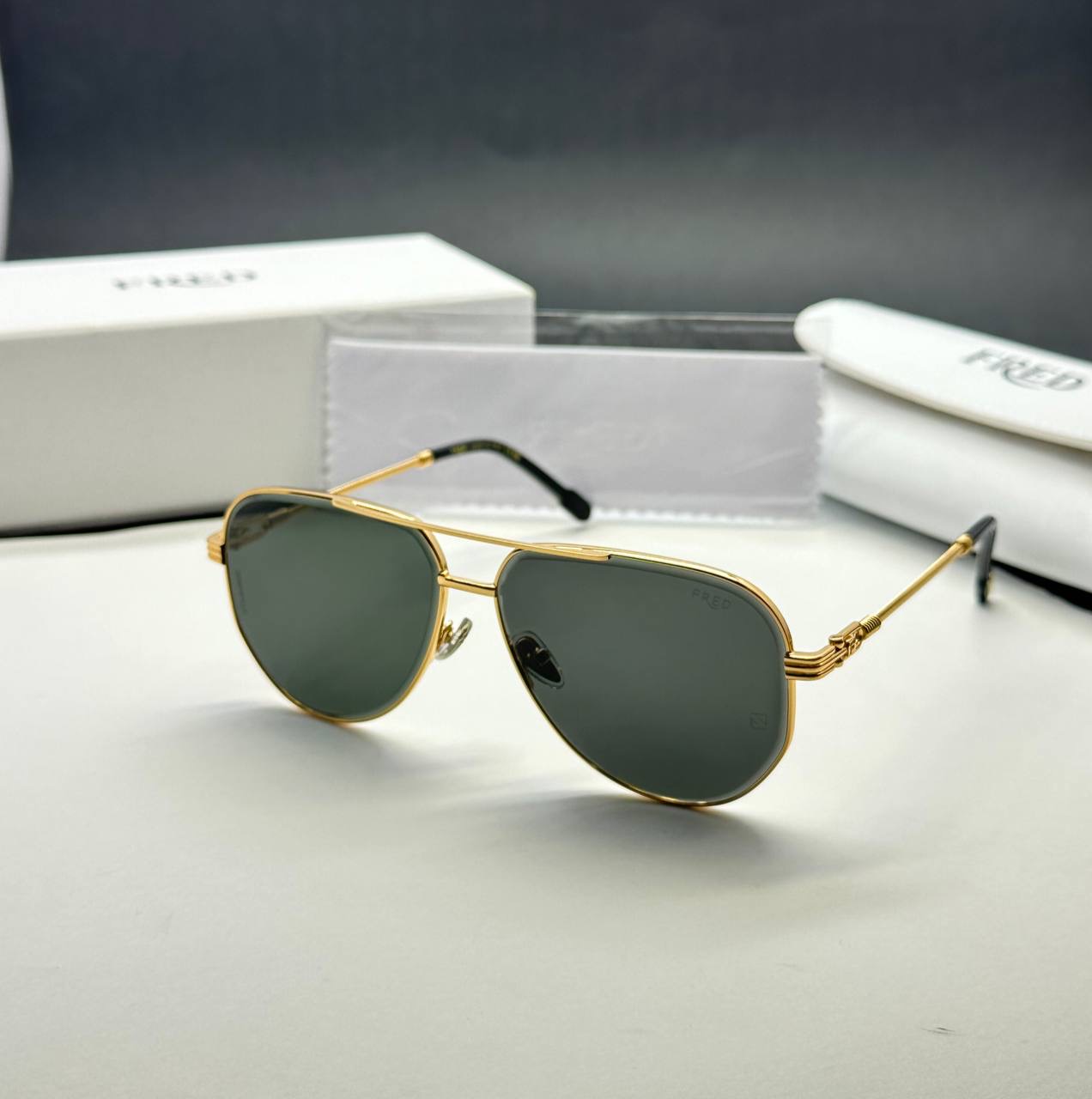 عینک اورجینال برند فرد یونیسکس عدسی مشکیfred