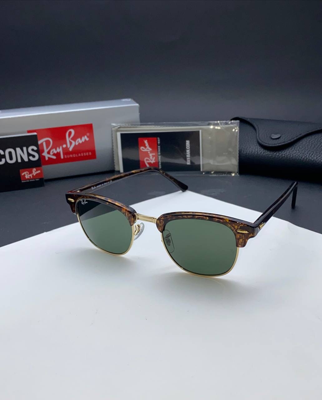 عینک آفتابی مردانه ریبن کلابمستر اورجینالrb 3016