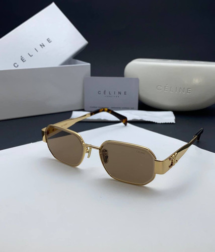 عینک آفتابی زنانه سلین اورجینال قهوه ای طلاییceline