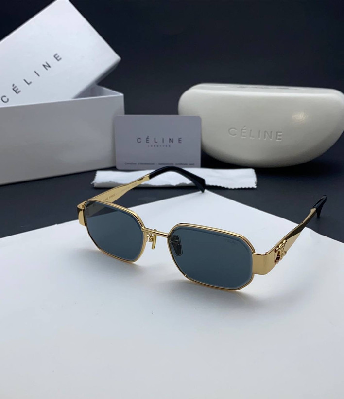 عینک آفتابی ترند زنانه سلین اصل رنگ مشکی طلاییی