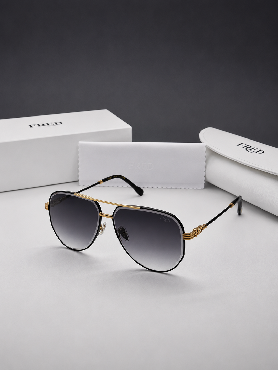 عینک افتابی زنانه فرد مدل fred fg50134اورجینال