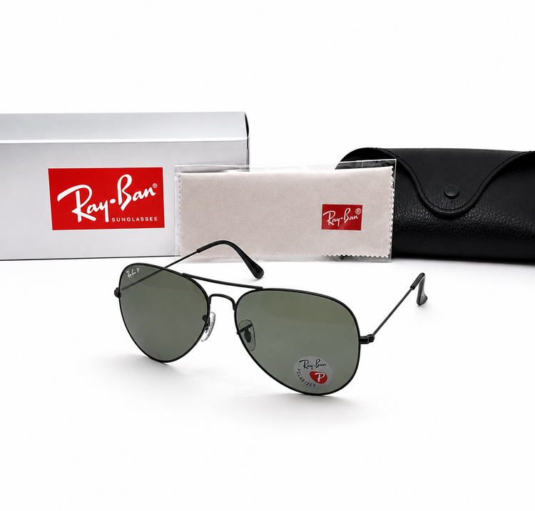 عینک آفتابی ریبن خلبانی(اویتور)Rayban Rb3026 پلاریزه اصل|یونیسکس
