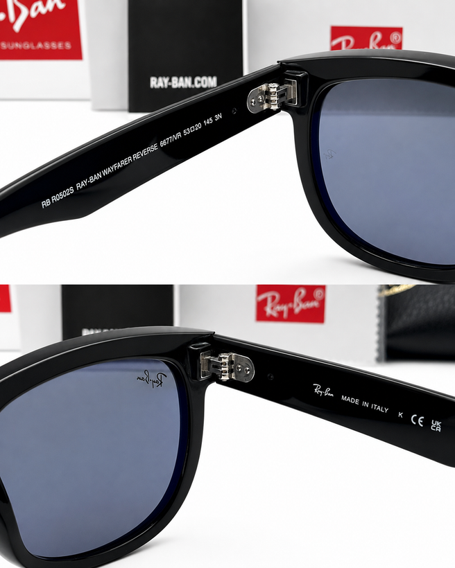 عینک آفتابی ریبن ویفرر ریورسwayfarer reverse Rb0502 اورجینال